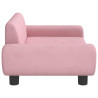 Sofa dla dzieci, różowa, 70x45x33 cm, aksamit