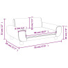 Sofa dla dzieci, różowa, 70x45x33 cm, aksamit