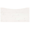 Blat biurka, biały, 100x50x2,5 cm, lite drewno sosnowe