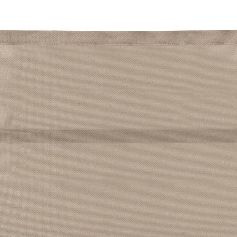Leżak z tworzywa textilene i aluminium, kremowy