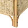 Sofa 2-osobowa, naturalny rattan i len