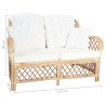 2-osobowa sofa rattanowa