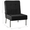 Fotel, 65x79x87 cm, czarny, obity aksamitem