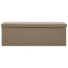 Składana ławka ze schowkiem, kolor cappuccino, PVC