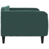 Sofa z funkcją spania, ciemnozielona, 90x200cm, obita aksamitem