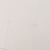 Kanapa rozkładana z dwiema poduszkami, sztuczna skóra, kremowa