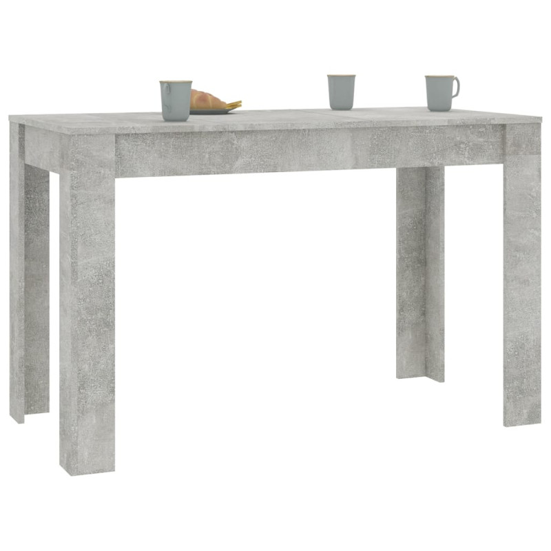 Stół jadalniany, betonowy szary, 120x60x76 cm