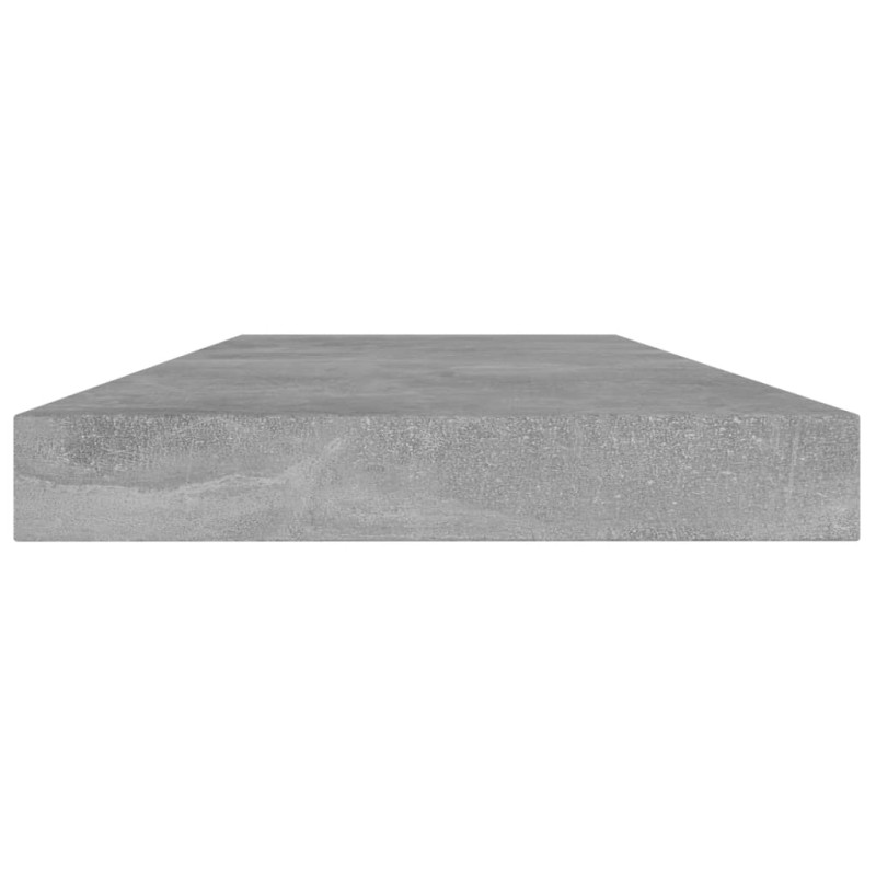 Półki na książki, 4 szt., szarość betonu, 40x10x1,5 cm