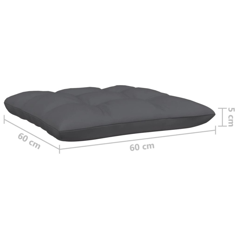 2-osobowa sofa ogrodowa z poduszkami, szara, drewno sosnowe