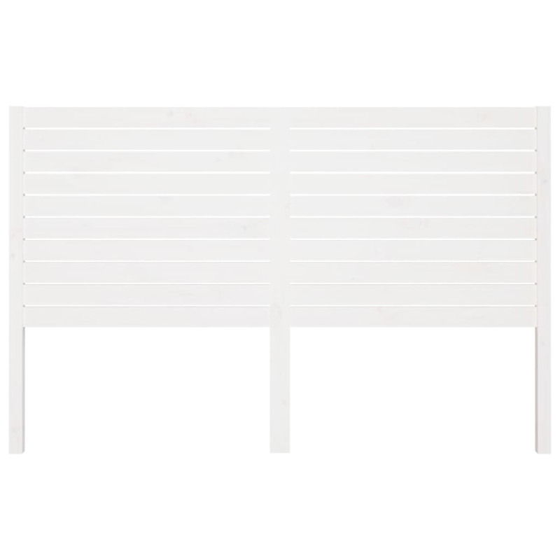 Wezgłowie łóżka, białe, 141x4x100 cm, lite drewno sosnowe