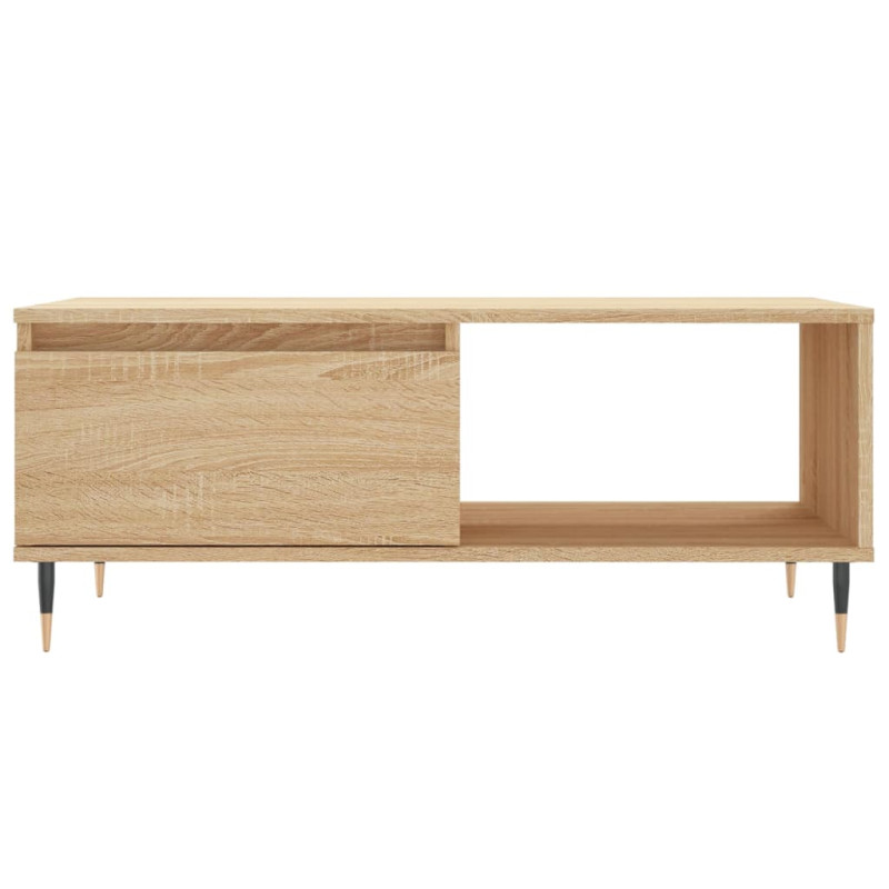 Stolik kawowy, dąb sonoma 90x50x36,5 cm materiał drewnopochodny
