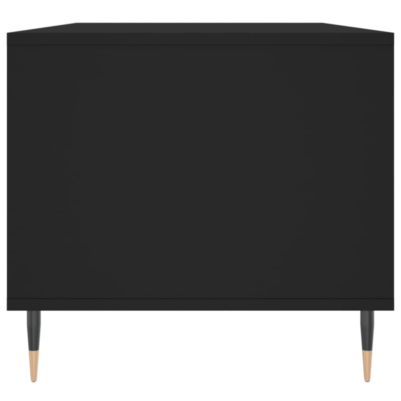 Stolik kawowy, czarny 90x49x45 cm, materiał drewnopochodny