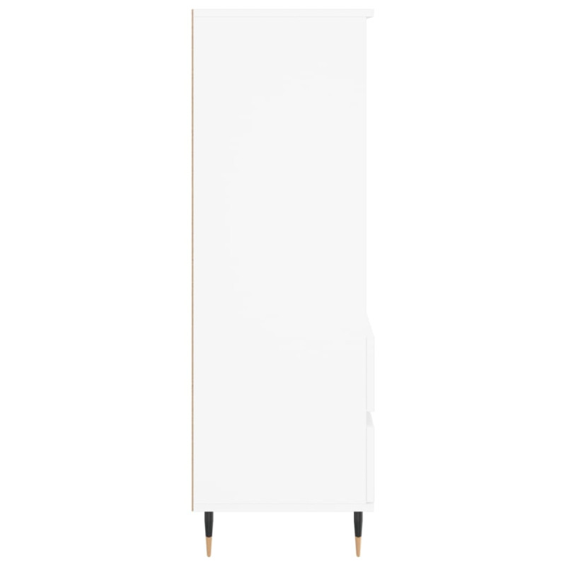 Wysoka szafka, biała, 40x36x110 cm,materiał drewnopochodny
