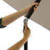 Madison Parasol ogrodowy Corsica, 200x250 cm, szary