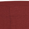 Ławka, winna czerwień, 100x35x41 cm, tapicerowana tkaniną