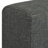 3-osobowa sofa tapicerowana tkaniną, ciemnoszara