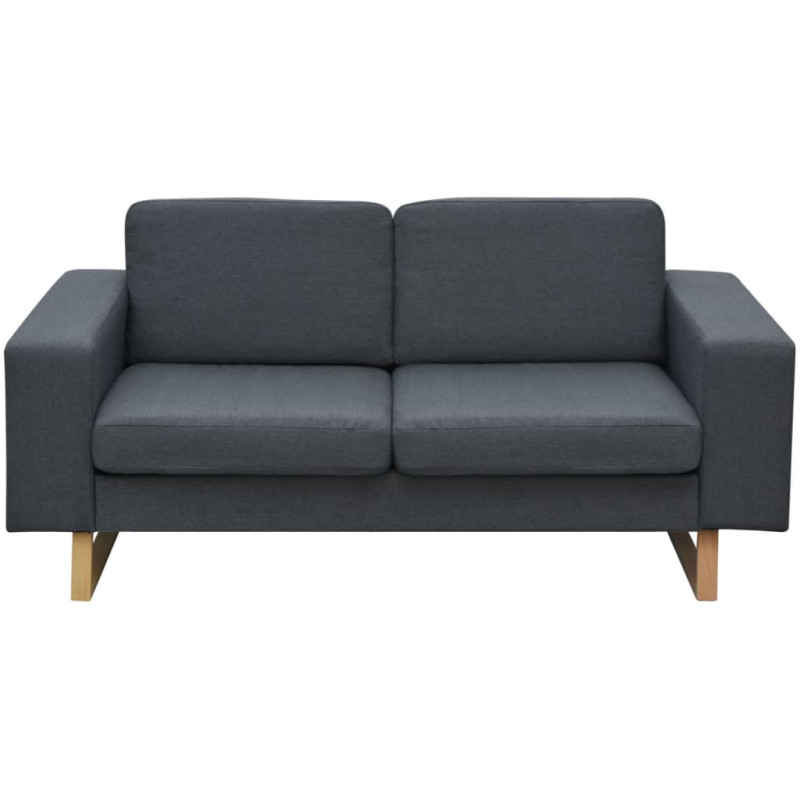 Sofa 2-os. ciemnoszara