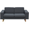 Sofa 2-os. ciemnoszara