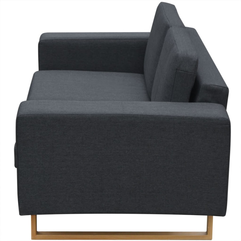 Sofa 2-os. ciemnoszara