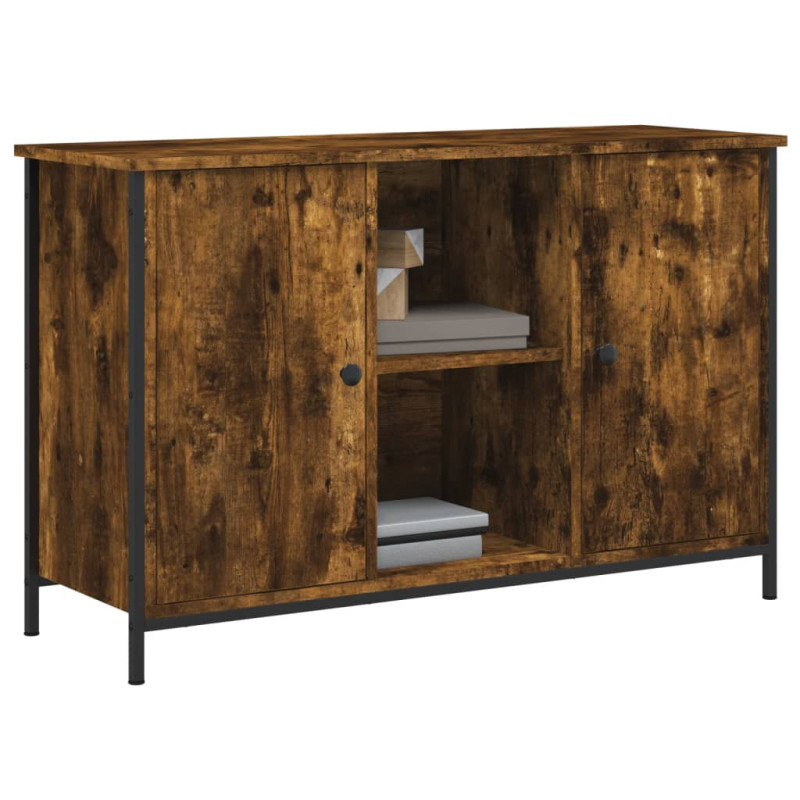 Szafka pod TV, przydymiony dąb, 100x35x65 cm