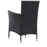 5-cz. zestaw mebli ogrodowych, rattan PE, czarny