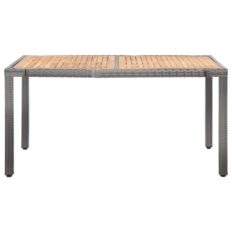 7-cz. zestaw mebli ogrodowych z poduszkami, rattan PE, szary