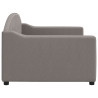 Sofa z funkcją spania, kolor taupe, 90x200 cm, obita tkaniną