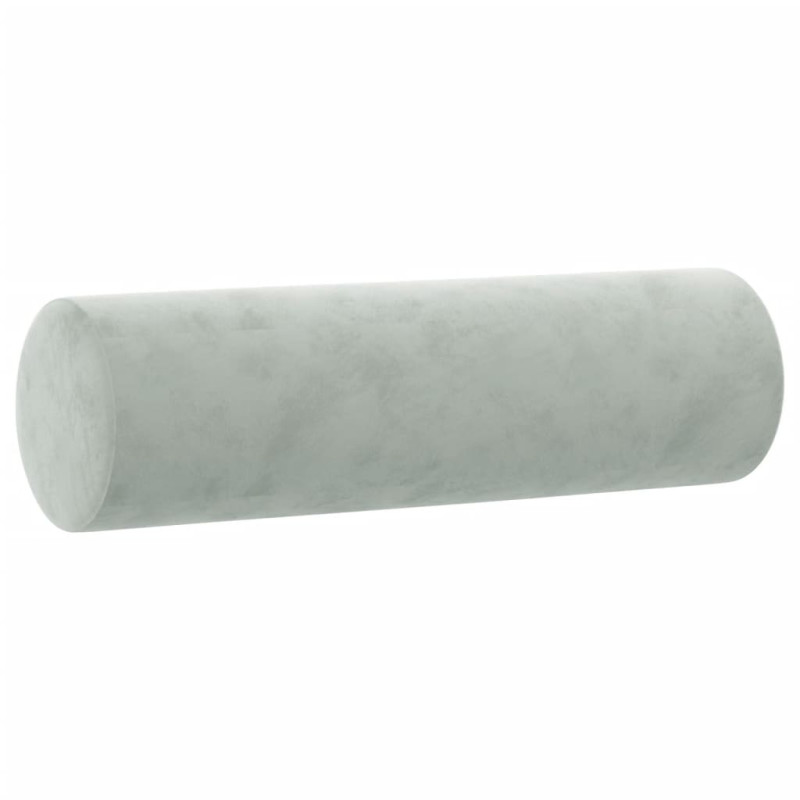 2-osobowa sofa z poduszkami, jasnoszara, 140 cm, aksamit