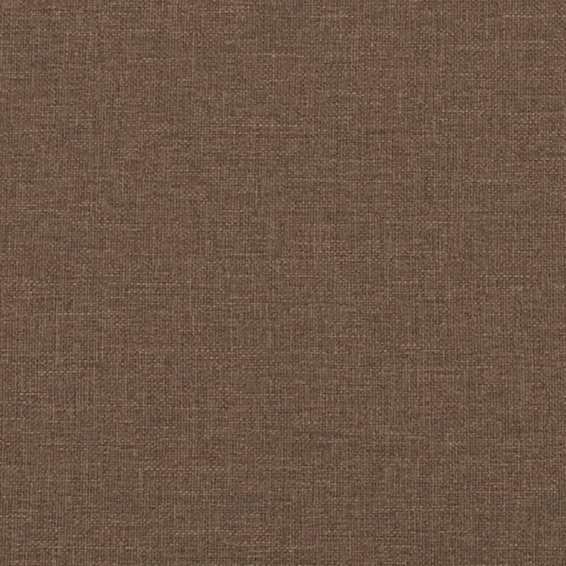 2-osobowa sofa z poduszkami, brązowa, 140 cm, tkanina