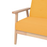 3-osobowa sofa tapicerowana, żółta