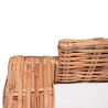 Komplet wypoczynkowy, 15 części, naturalny rattan