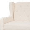 Zestaw wypoczynkowy - sofa i fotel, kremowe