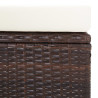 2-cz. zestaw wypoczynkowy do ogrodu, poduszki, rattan PE, brąz
