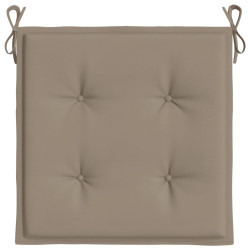 Poduszki na krzesła ogrodowe, 6 szt., taupe, 50x50x3 cm
