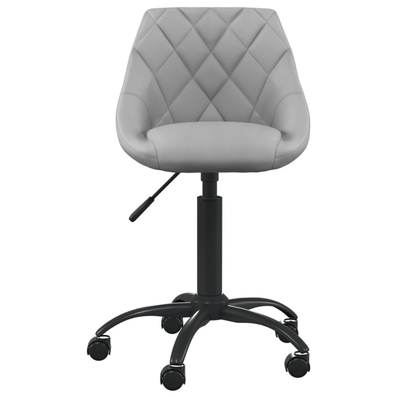 Krzesło stołowe, jasnoszare, obite aksamitem