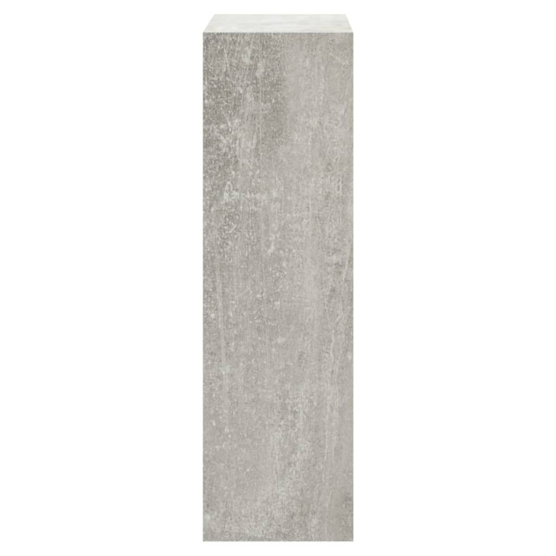 Szafka na buty, szarość betonu, 63x24x81 cm