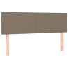 Zagłówki do łóżka, 2 szt., taupe, 72x5x78/88 cm, tkanina