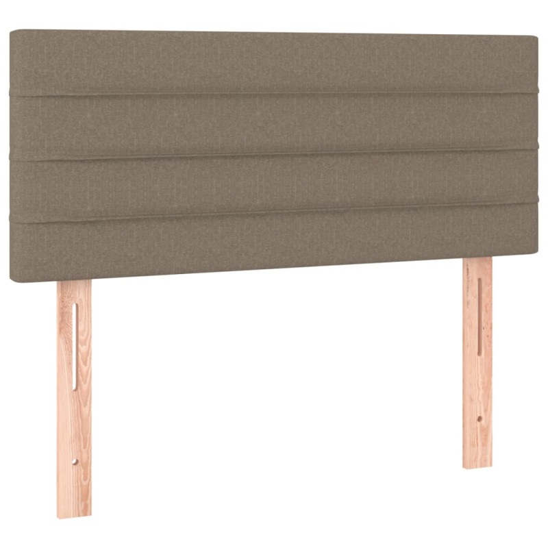 Zagłówek do łóżka, taupe, 90x5x78/88 cm, tkanina