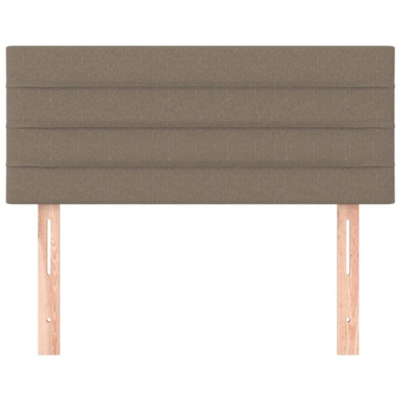 Zagłówek do łóżka, taupe, 100x5x78/88 cm, tkanina