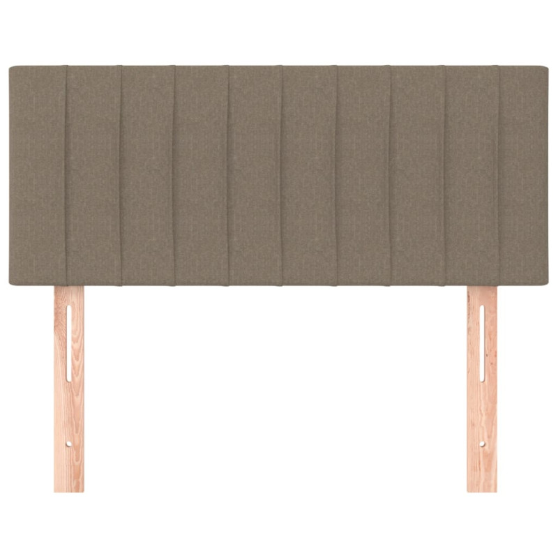 Zagłówek do łóżka, taupe, 100x5x78/88 cm, tkanina