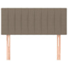 Zagłówek do łóżka, taupe, 100x5x78/88 cm, tkanina