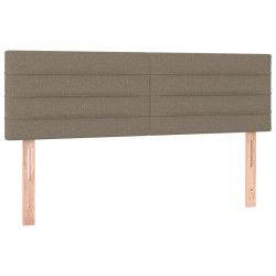 Zagłówki do łóżka, 2 szt., taupe, 72x5x78/88 cm, tkanina