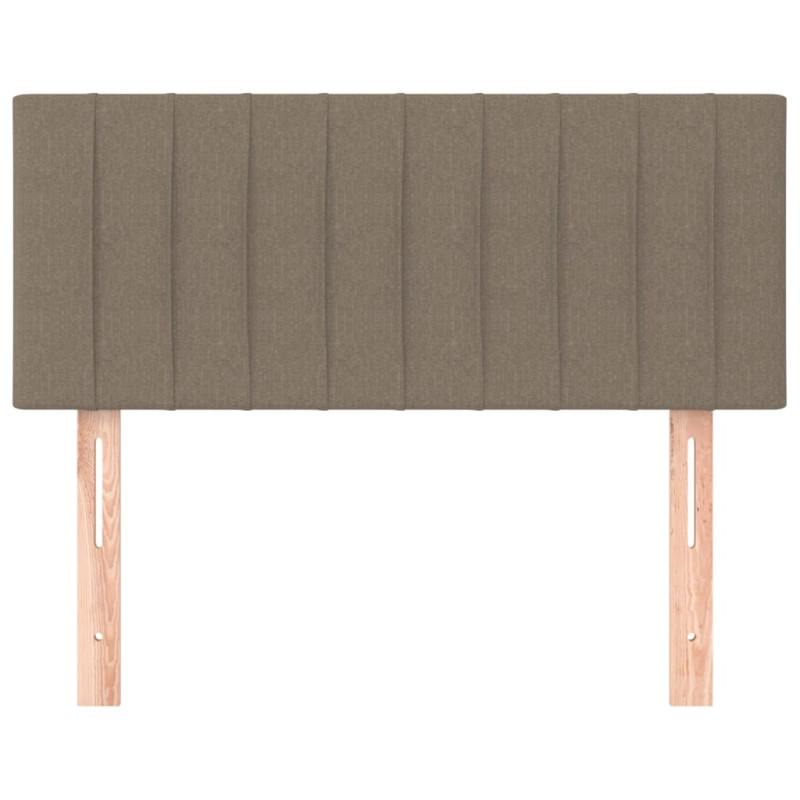 Zagłówek do łóżka, taupe, 90x5x78/88 cm, tkanina
