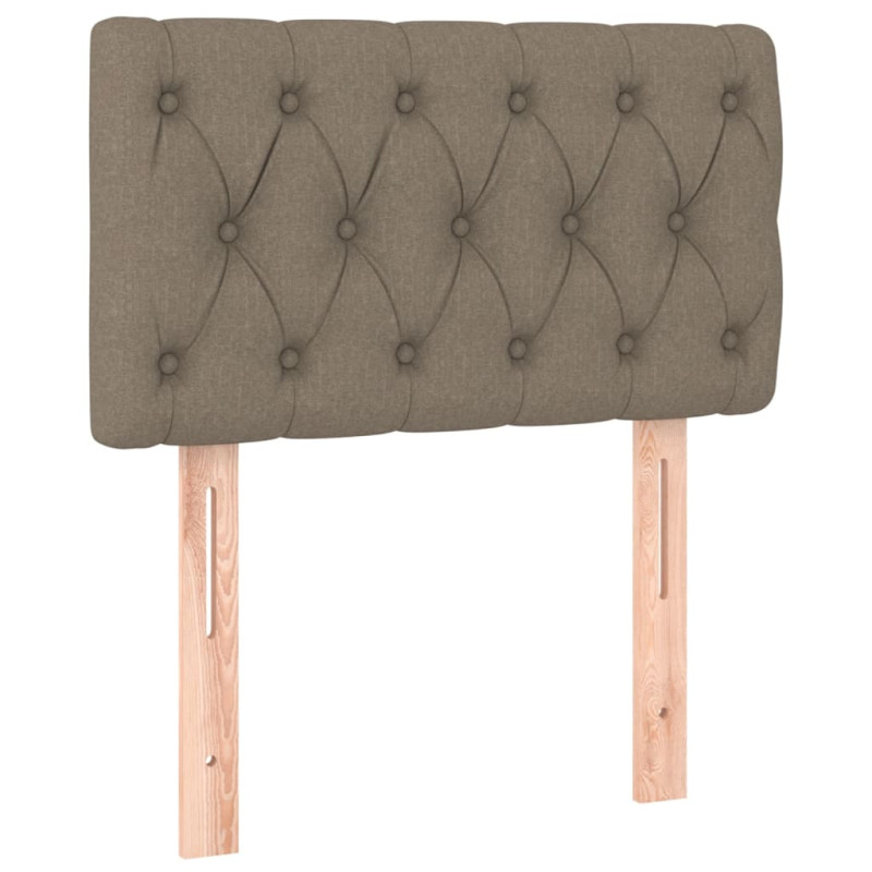 Zagłówek do łóżka, taupe, 80x7x78/88 cm, tkanina