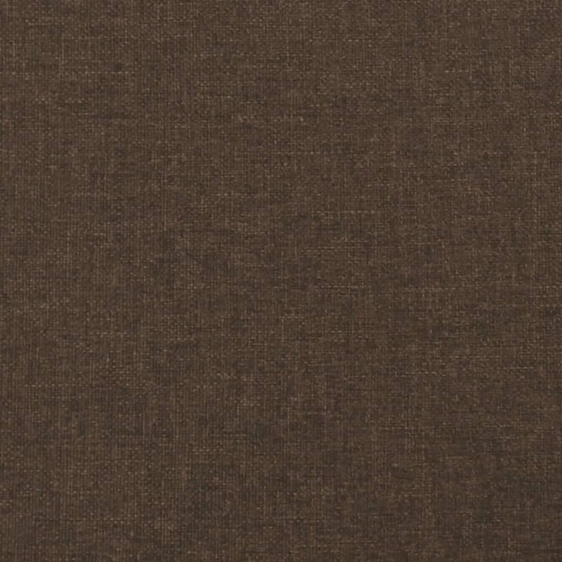 Rama łóżka bez materaca, ciemnobrązowa, 90x200 cm, tkanina