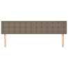 Zagłówki do łóżka, 2 szt., taupe, 100x5x78/88 cm, tkanina
