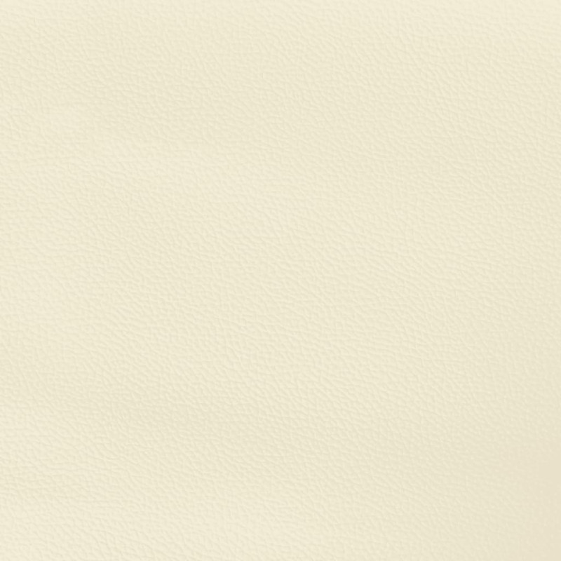 Rama łóżka, kremowa, obita sztuczną skórą, 80x200 cm