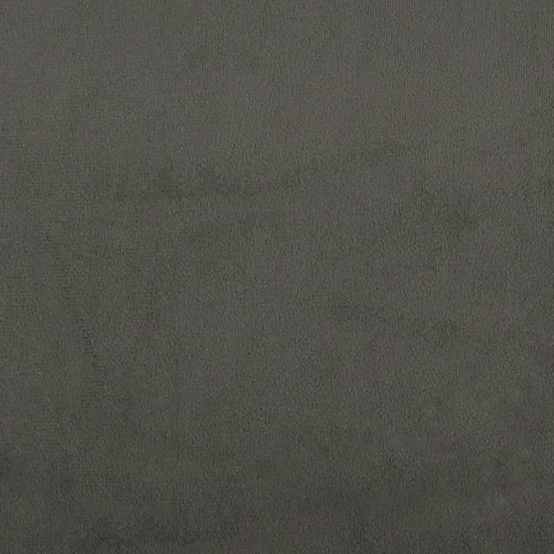 Rama łóżka bez materaca, ciemnoszara, 140x200 cm, aksamitna