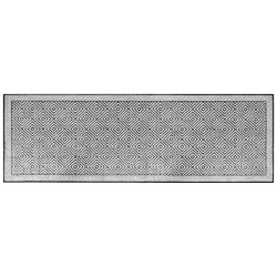 Dywan zewnętrzny, szaro-biały, 80x250 cm, dwustronny