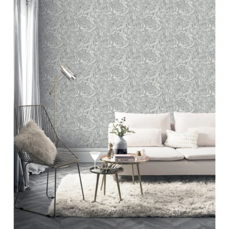 DUTCH WALLCOVERINGS Tapeta Liquid Marble, szara